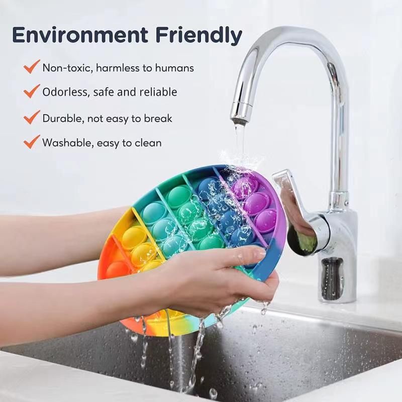 Pop it fidget toy push bubble anti estresse cartoon unicorn dinosaur games giáo dục giảm căng thẳng đồ chơi giác quan cho trẻ em aldult