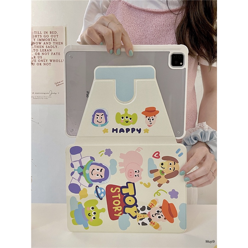 Đồ Chơi Hoạt Hình Toy Story 3600 3 Sáng Tạo Dễ Thương° Ốp Máy Tính Bảng Chống Rơi Vỡ Cho IPad10.2 Ipad10th Mini6 Ipad9.7 Air5 10.9 Pro11 / ipad12.9 Ipad Gen9