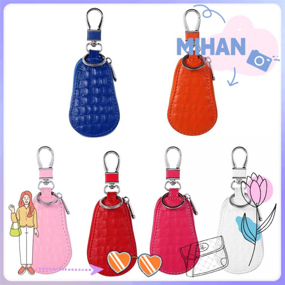 Túi Đựng Chìa Khóa Vân Da Cá Sấu Có Khóa Kéo Thời Trang Mihan1