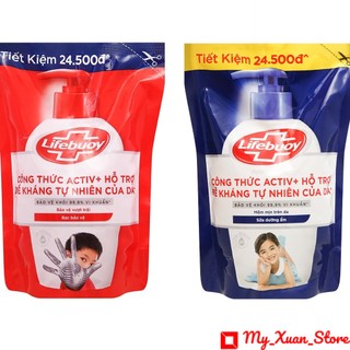 Combo 2 túi nước rửa tay Lifebuoy bảo vệ và chăm sóc da vượt trội túi 400g