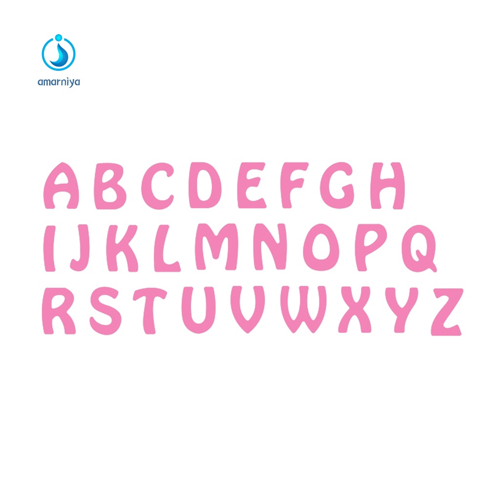 Khuôn Cắt Giấy Làm Từ Kim Loại Hình Chữ Cái Alphabet Trang Trí Scrapbook