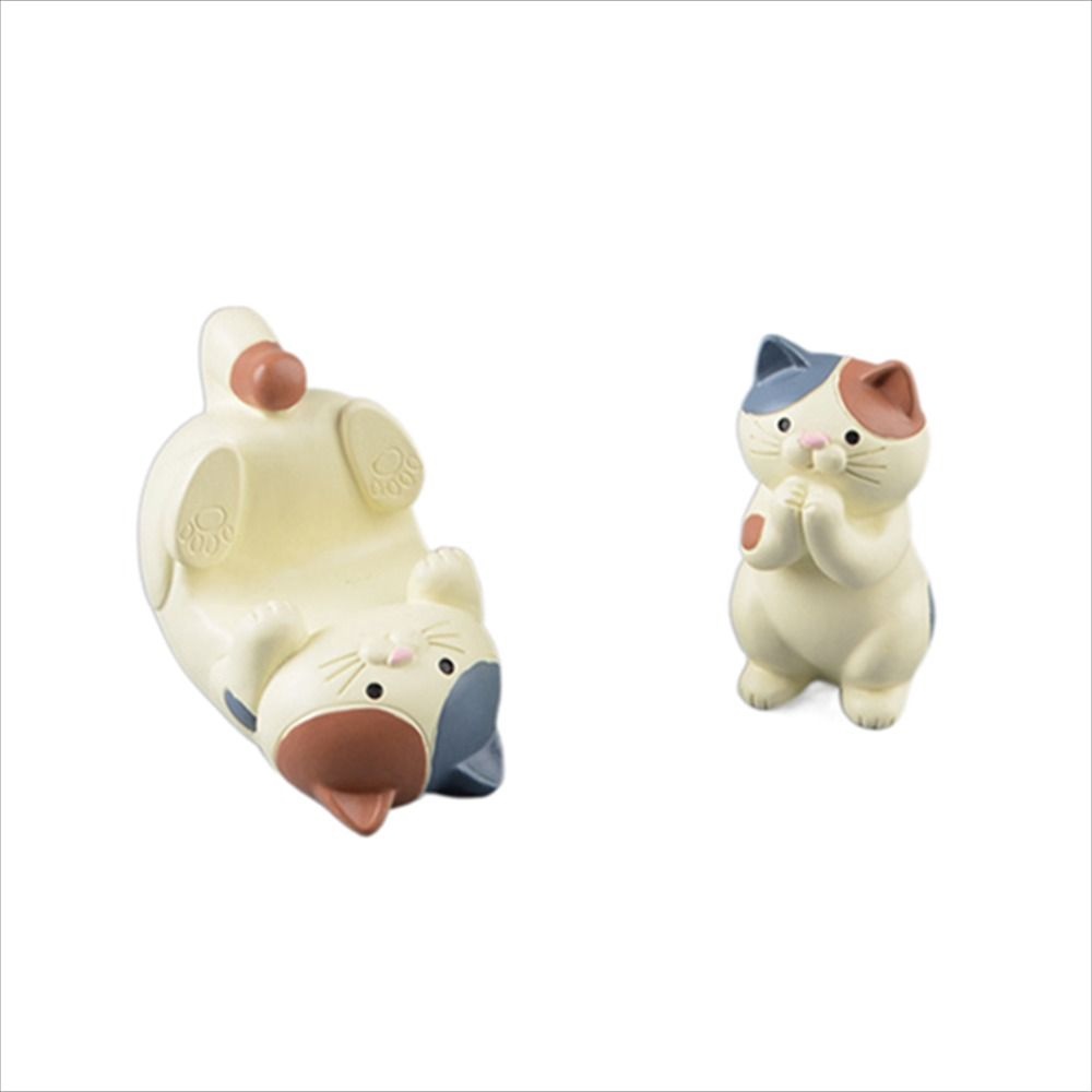 Mmluck Giá Đỡ Bút / Điện Thoại Hình Mắt Kính Mèo Hoạt Hình Bằng Nhựa Resin Thủ Công Để Bàn