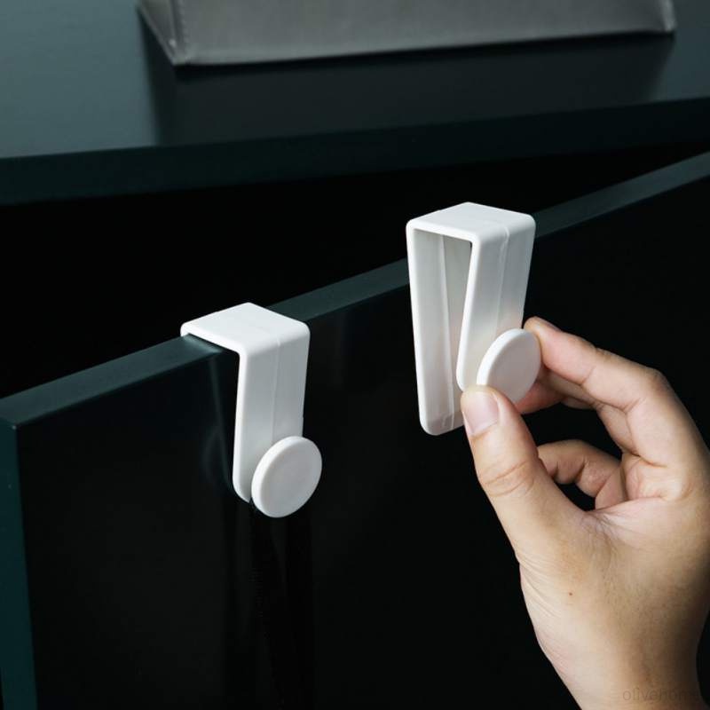 Set 2 Móc Treo Túi Rác Gắn Cửa Tủ Bếp Mới