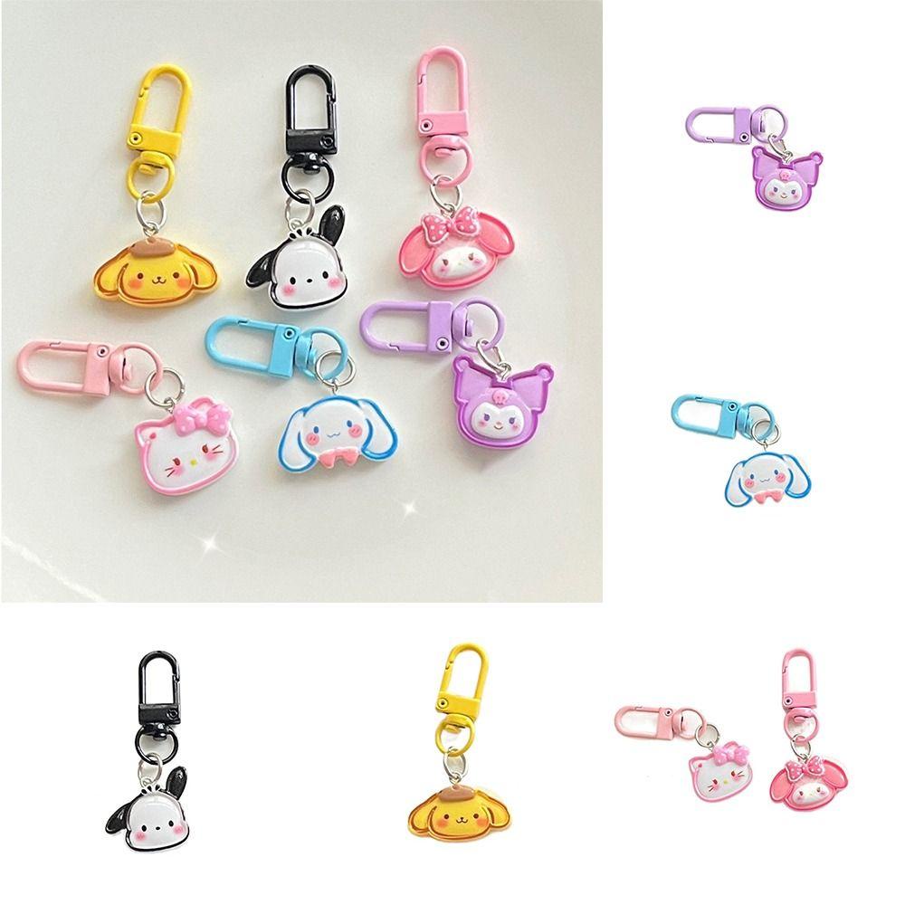 Shanrong Móc Chìa Khóa Bằng acrylic Hình kuromi melody Ngọt Ngào Phong Cách Hàn Quốc