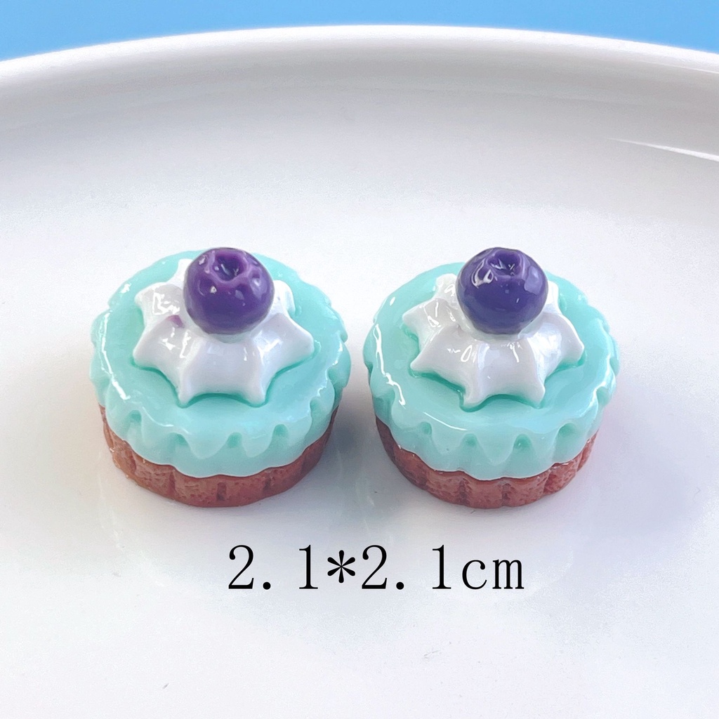 10 cái / gói giả trái cây kem sandwich bánh nhựa flatbacks phụ kiện cho diy handmade mặt dây chuyền đồ trang trí tóc khóa giày vật liệu trang trí
