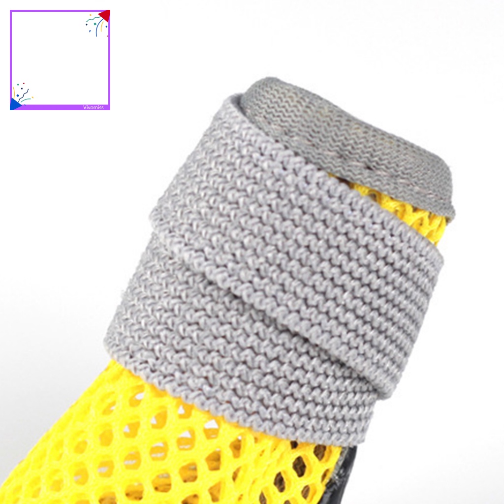 Bộ 4 Giày Bốt Đi Mưa Siêu Nhẹ Đa Năng Thời Trang Mùa Hè Cho Thú Cưng