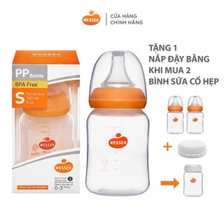 Bình sữa cổ HẸP PP Wesser 60ml/140ml/250ml ..