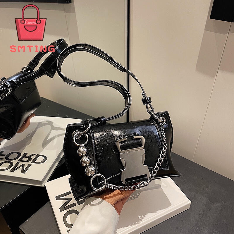 SMTING  túi nữ đeo chéo túi channel túi hộp túi cốp 2023 new  Đẹp Phong cách fashion Chic L91TLJU 37Z230911