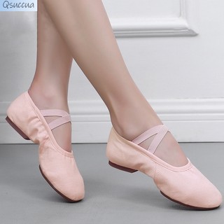 Giày Múa Ba Lê Đế Mềm Cột Dây Dành Cho Nữ