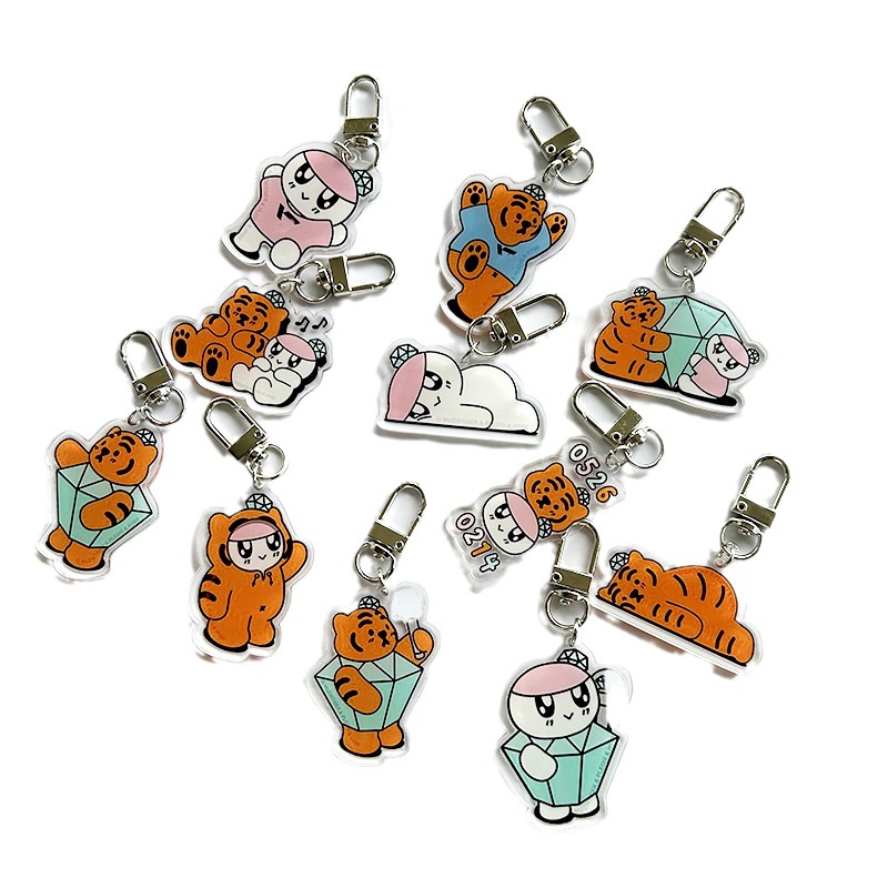 Set 8 Móc Khóa Hoạt Hình Nhóm Nhạc Seventeen