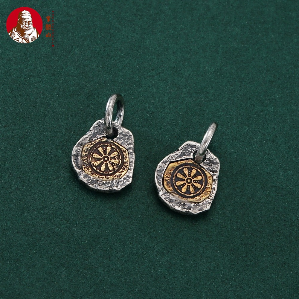 Mặt Dây Chuyền Bạc 925 Nhỏ Nhắn Phong Cách Tây Tạng Độc Đáo