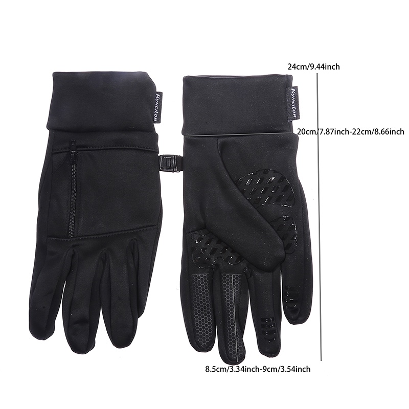 Mùa đông không thấm nước đi xe đạp găng tay thể thao ngoài trời chạy xe máy ski touch