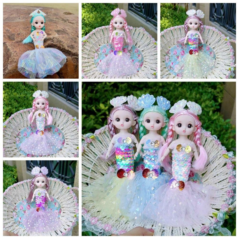 Búp Bê Nàng Tiên Cá BJD 3D Dễ Thương