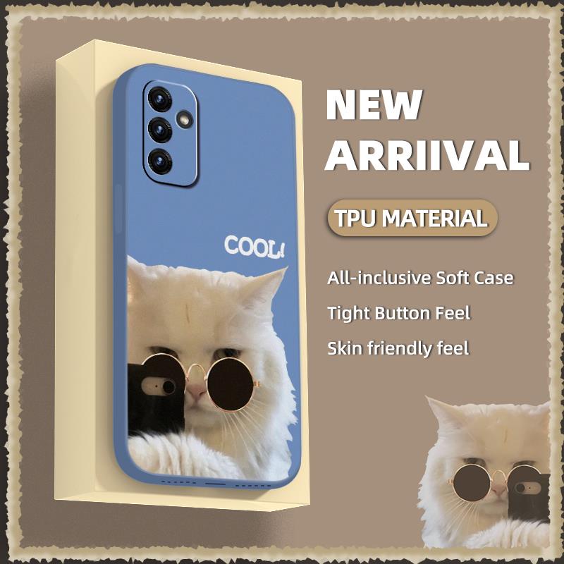 Solid color Cartoon Phone Case For Samsung Galaxy A82 5G/Quantum2/SM-A826S Liquid silicone shell Lens bump protection