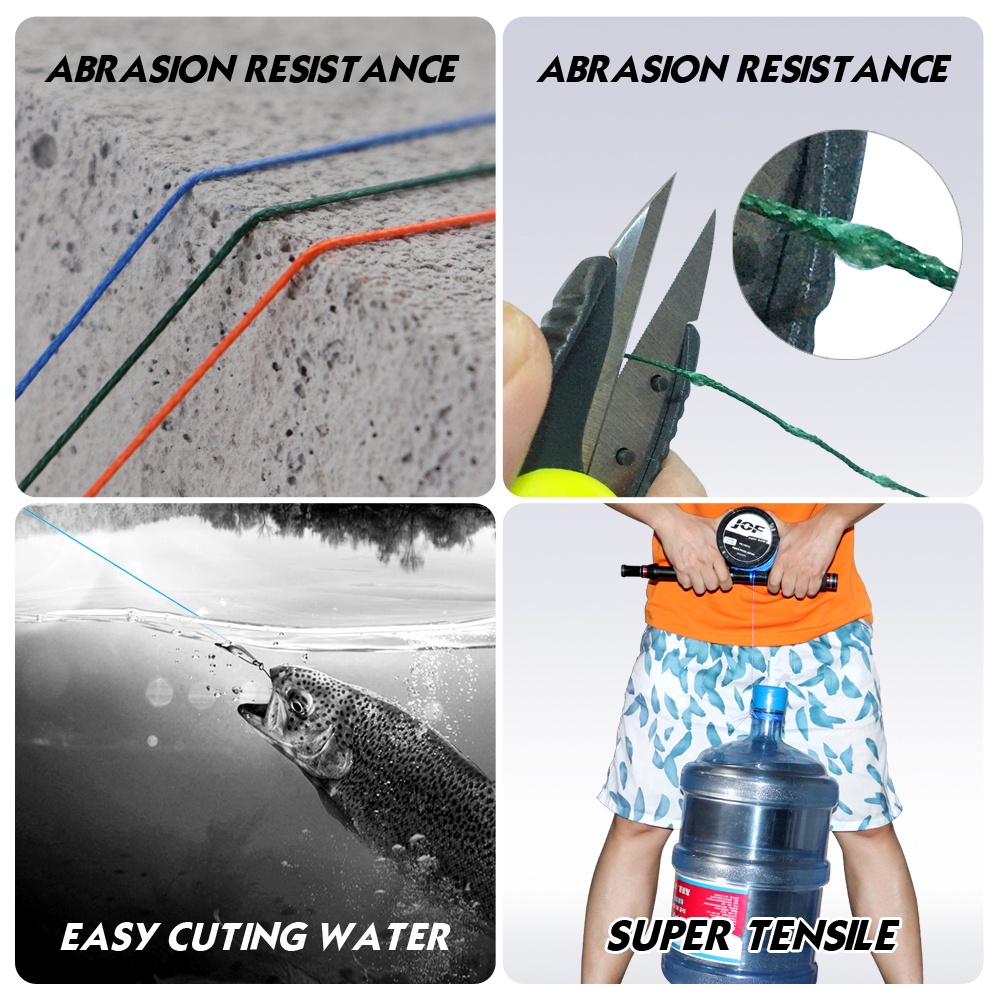 Jof Cuộn Dây Câu Cá 4 Sợi pe 1000M 500m 300m x4 Chất Lượng Cao