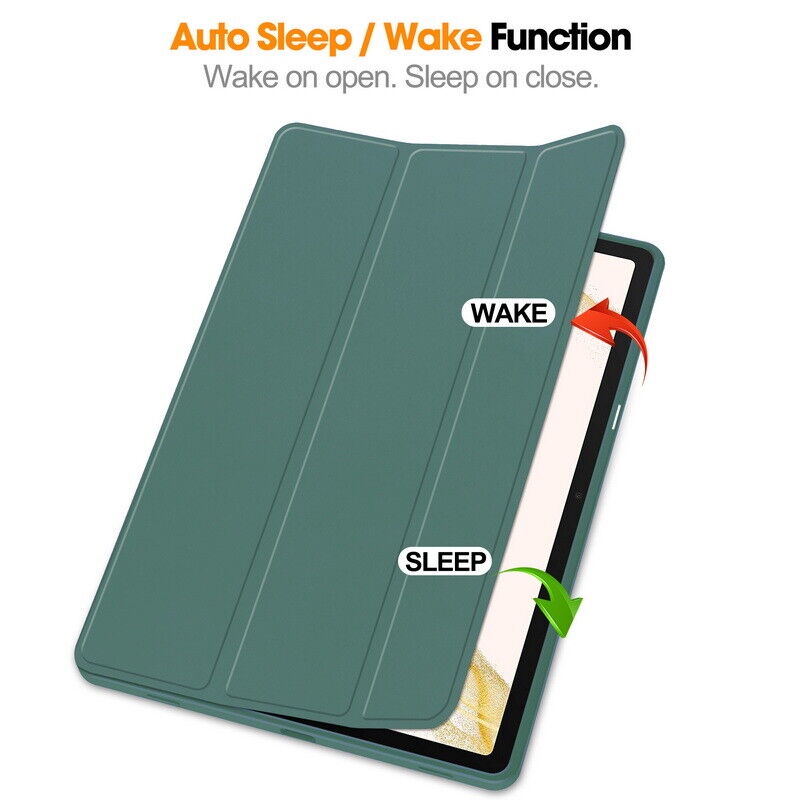 Bao Da Máy Tính Bảng PU Thông Minh Cho Samsung Galaxy Tab S9 Plus SM-X810B / X816B / X818U Tab A8 S9 + 5G S7 FE S7 + S8plus S6 Lite 10.4 Giá Đỡ