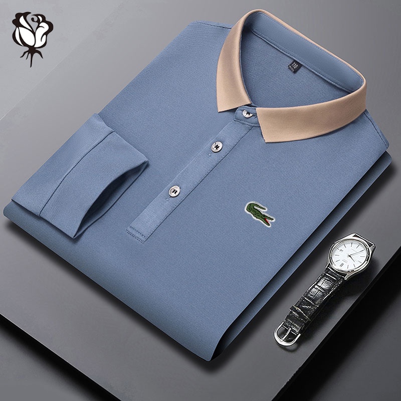 Áo polo Dài Tay Thiết Kế Mới Năng Động Thời Trang Dành Cho Nam