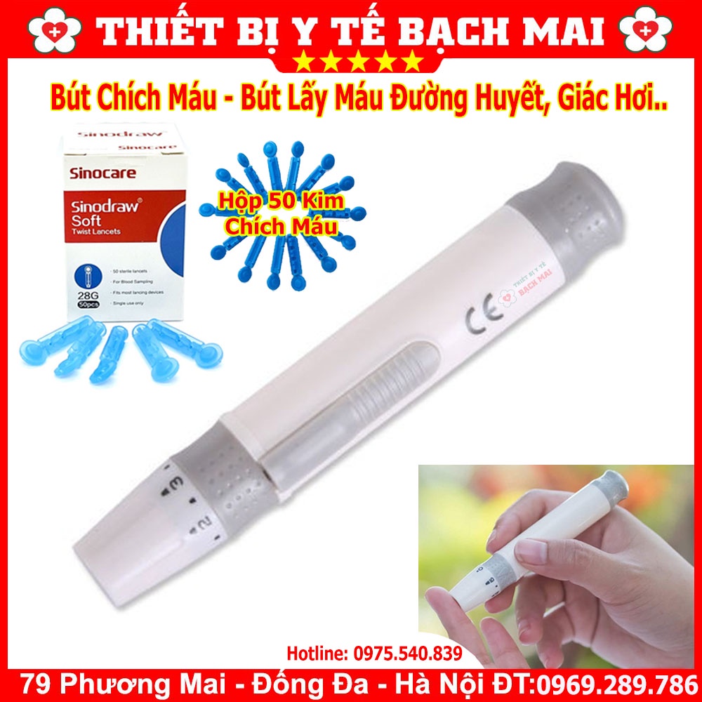 Bút Chích Lấy Máu Cho Máy Thử Đường Huyết Các Loại