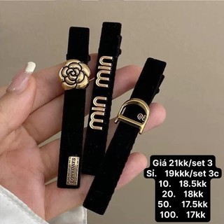 Set 3 kẹp tóc mái min
