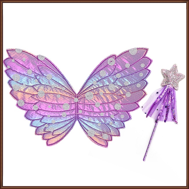 Bộ 3 Đôi Cánh Thiên Thần Dễ Thương Dành Cho Bé Gái 4-6 Tuổi