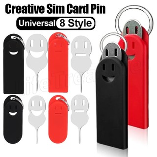 Dụng cụ tháo khay thẻ sim điện thoại / dụng cụ tháo thẻ sim / chốt kim thẻ móc khóa ô tô / chốt thẻ điện thoại chống mất / chốt khe cắm thẻ có thể treo di động