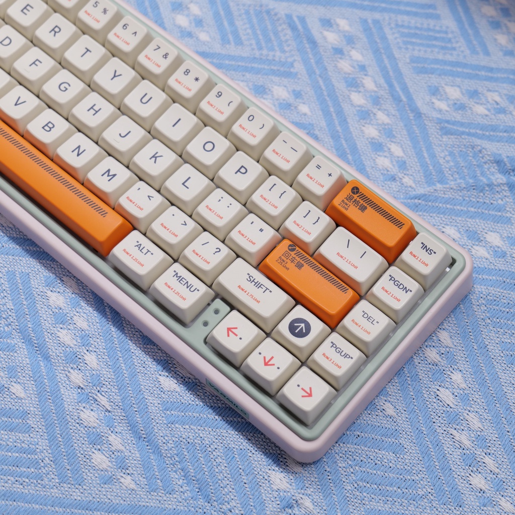 Retro Plastic Keycaps MDA Profile 7U Không Gian PBT Dye Sub Bàn Phím Cơ Keycap