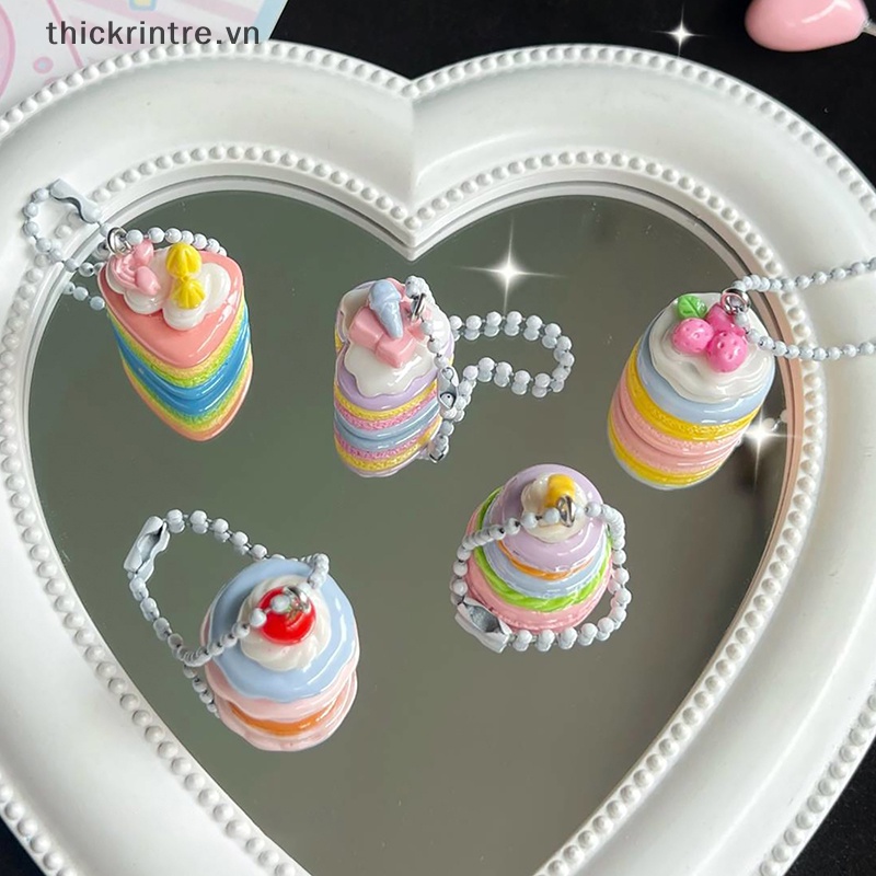 Móc Khóa Hình Bánh Kem Mưa Dễ Thương