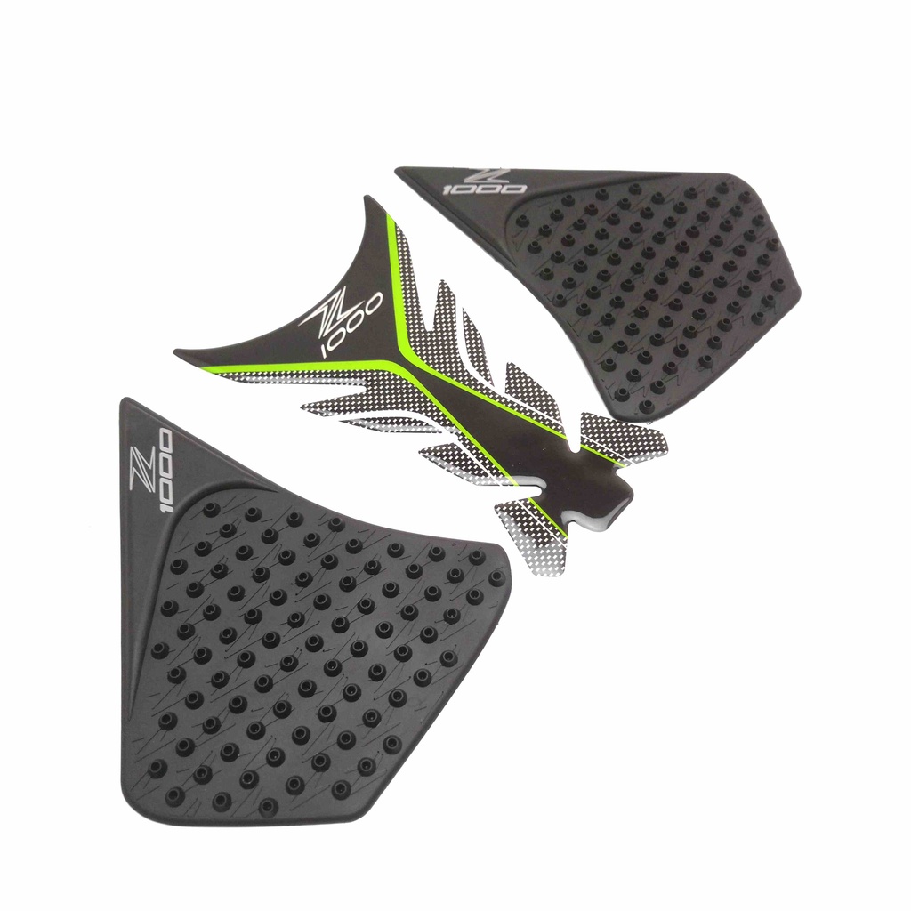 Miếng Dán Trang Trí Bình Xăng Chống Trượt Màu Đen Cho Kawasaki Z1000 2014-2016