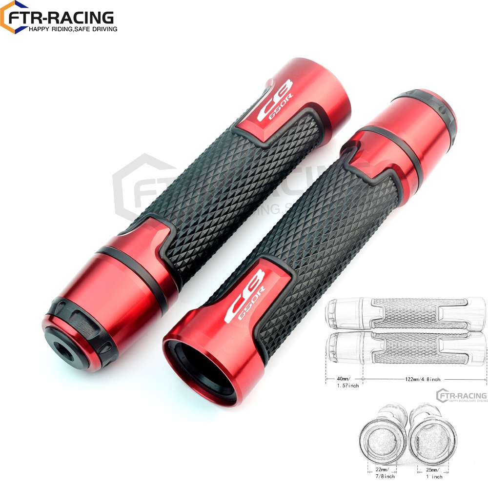 Tay Cầm Dài Bằng PVC Hợp Kim Nhôm CNC Cho Honda CB650R 2019 2020 2021 2022 2023 7 / 8 "22mm
