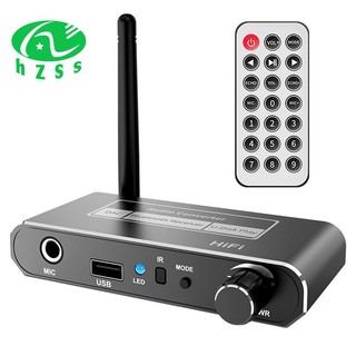 Hifi bluetooth 5.2 audio receiver coaxial / mic / usb u-disk input 3.5mm / l r rca output wireless adapter for ktv car speaker