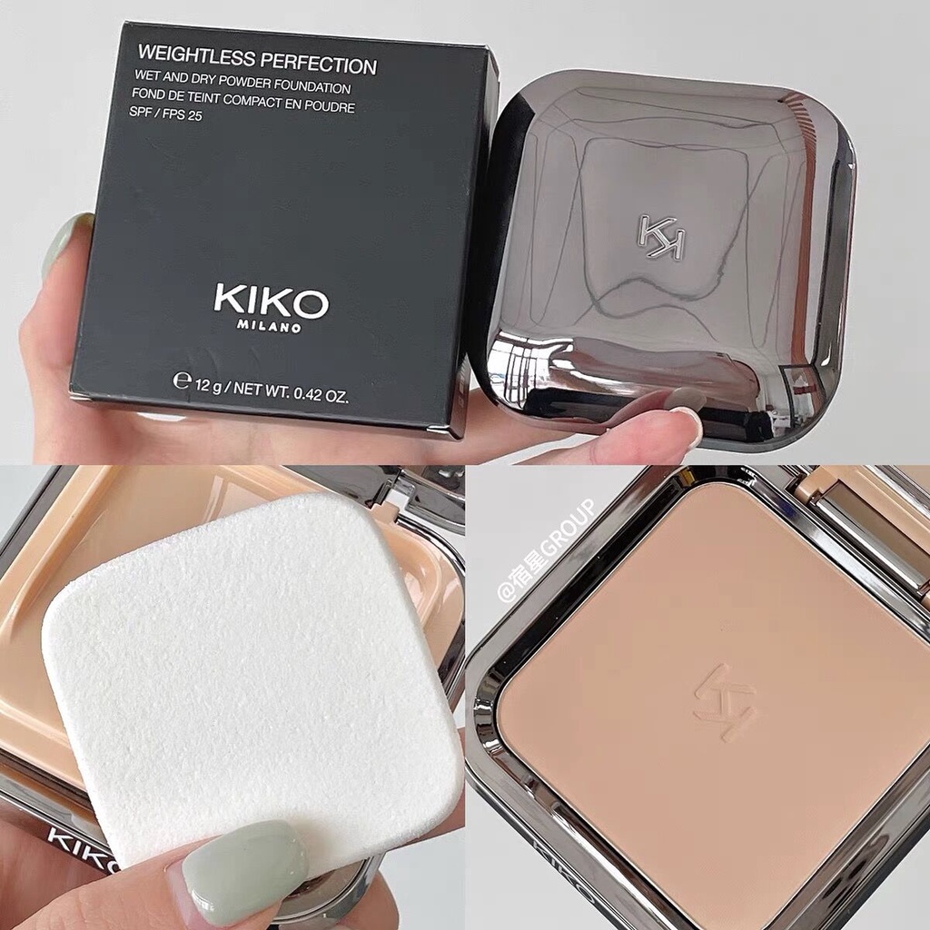 Phấn Nén Kiko Kiểm Soát Dầu Nhẹ Nhàng