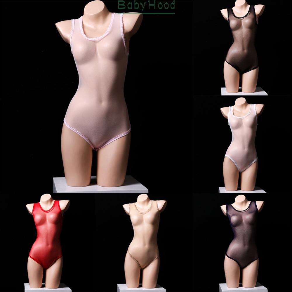 Womens See-through Stockings Stretch Bodysuit High Cut Mesh Sheer Nightwear#BBHOOD