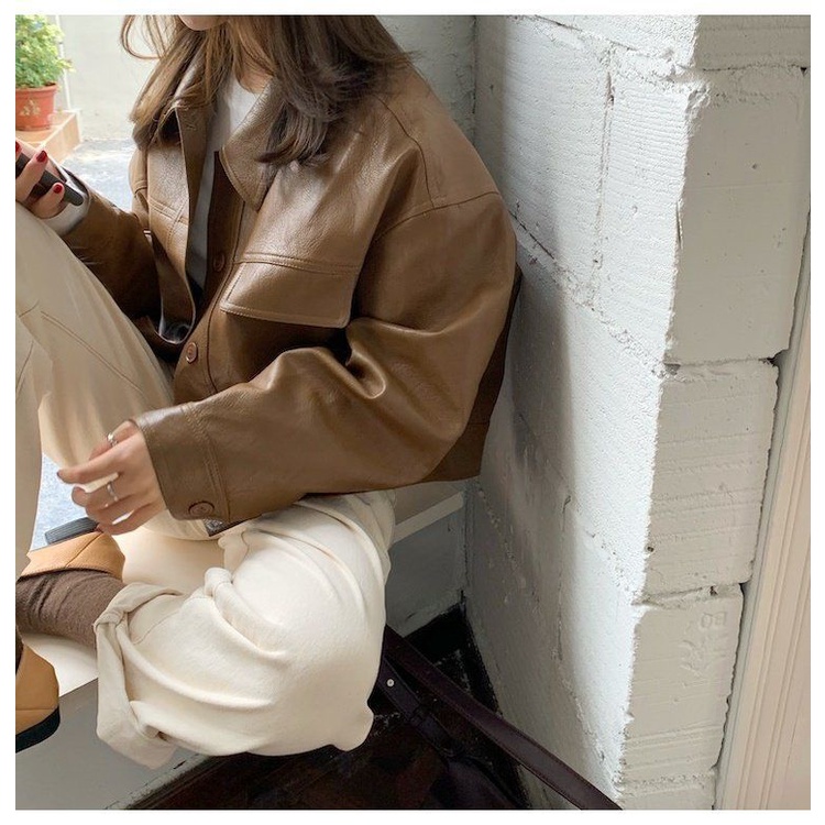 Áo Khoác Da Cao Cấp Phong Cách Hàn Quốc