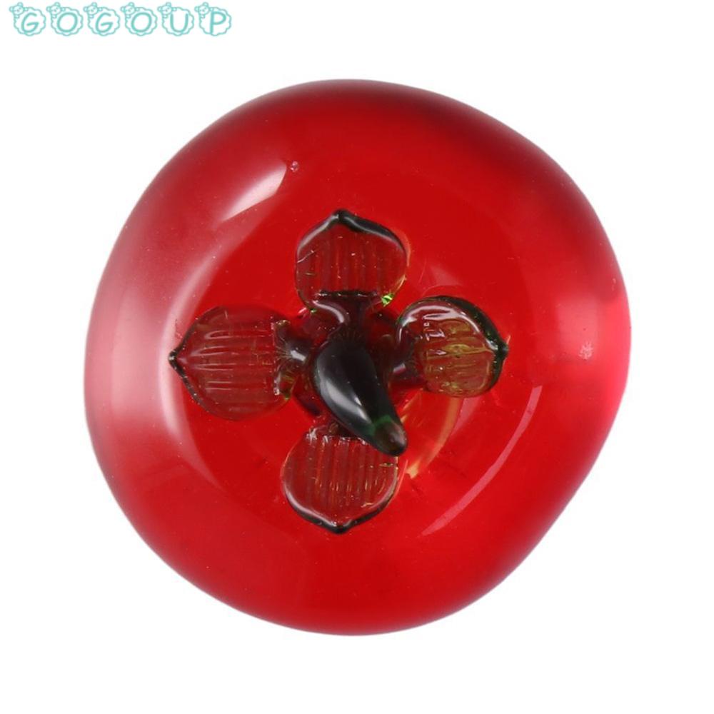 Gogoup sưu tầm tượng nhỏ, tượng trái cây pha lê thủy tinh, dâu bí ngô cà chua để bàn ngày lễ tình nhân