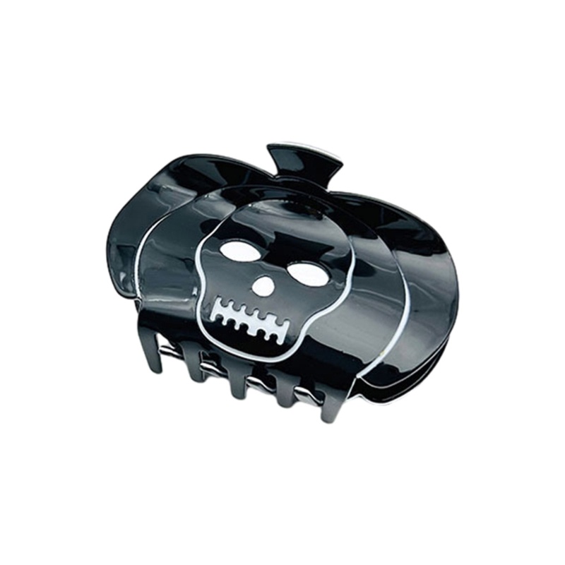 Crazy Kẹp Tóc Móng Vuốt Hình Đầu Lâu Bí Ngô halloween Chống Trượt Cho Thanh Thiếu Niên