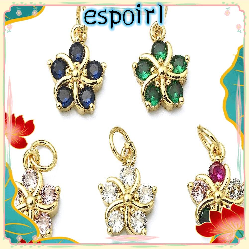 Bùa espo vàng thật, đồng thau và khối zirconia màu tím nhạt, trắng, đen, xanh lá cây, xanh dương, xanh hồ, hoa hồng đỏ bùa hoa, hình khối zirconia 5 cánh hoa thủ công mỹ nghệ những người yêu thích