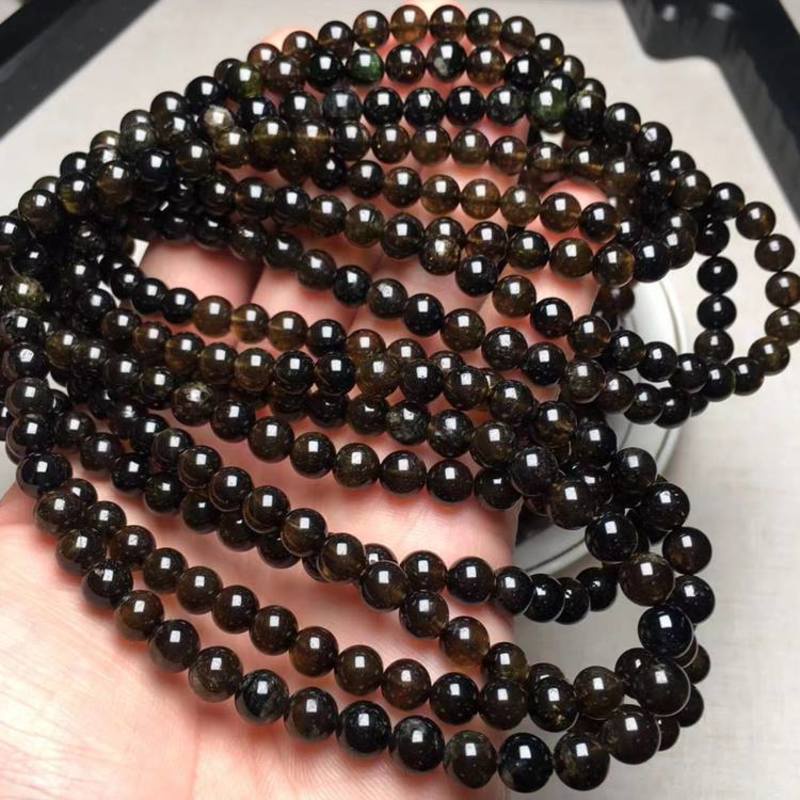 Cà phê tự nhiên màu tourmaline nữ hoàng vòng tay đá nữ