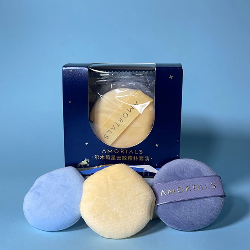 AMORTALS Mút Trang Điểm Nebula Hình Tròn Nhỏ Nhắn Tiện Lợi