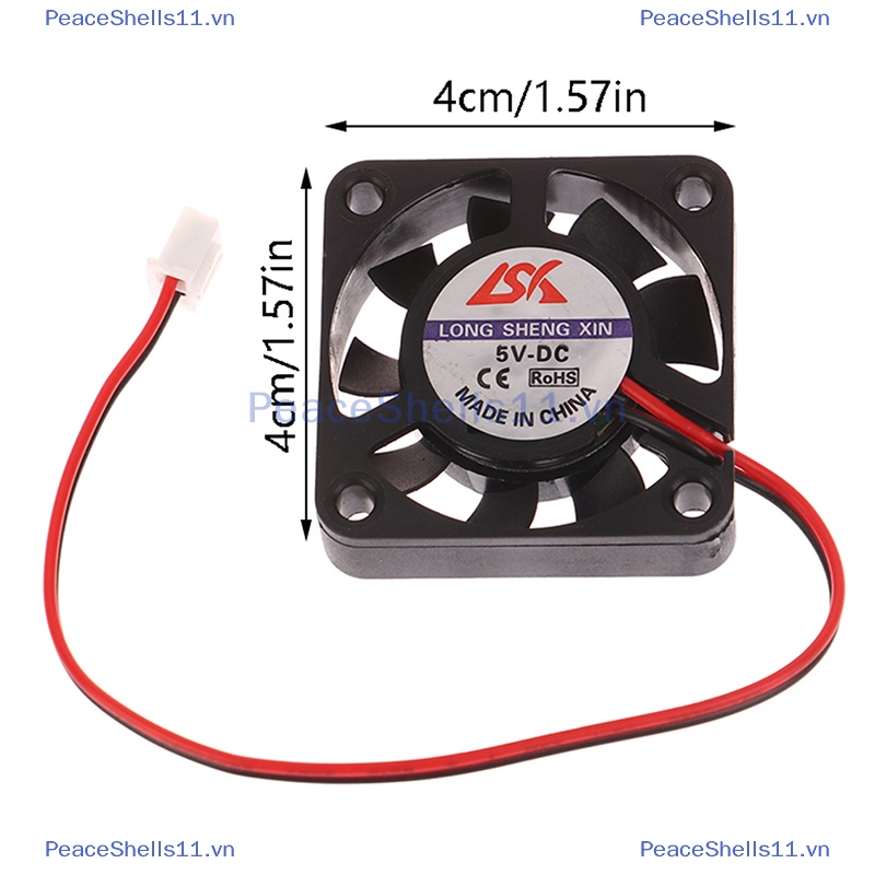 Peaceshells 1pc 4010 5v 12v 24v 4cm cpu graphics cooler máy tính xách tay máy tính xách tay mute fan.