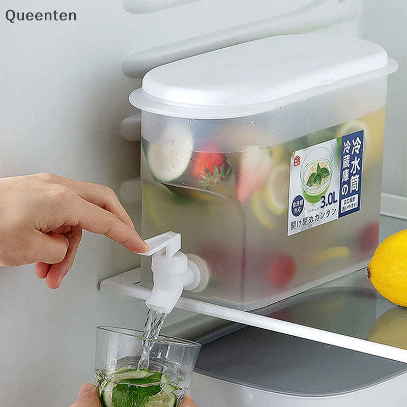 Queenten 3.5l tủ lạnh lớn ấm đun nước lạnh có vòi thùng nước mát chai nước chanh nước giải khát máy lọc nước đồ uống bình đựng nước qt