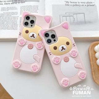 Tương thích cho oppo a77 a57 a97 a78 a58 f21 pro 5g a1 pro reno 8z 7z 8 7 lite reno 8t 5g vỏ điện thoại 3d plum blossom bear ốp lưng di động silicon lỏng mềm