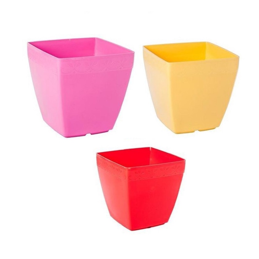 10 CHẬU NHỰA TRỒNG CÂY V20 _ KÍCH THƯỚC 20X20 - CHẬU BỀN SIÊU ĐẸP