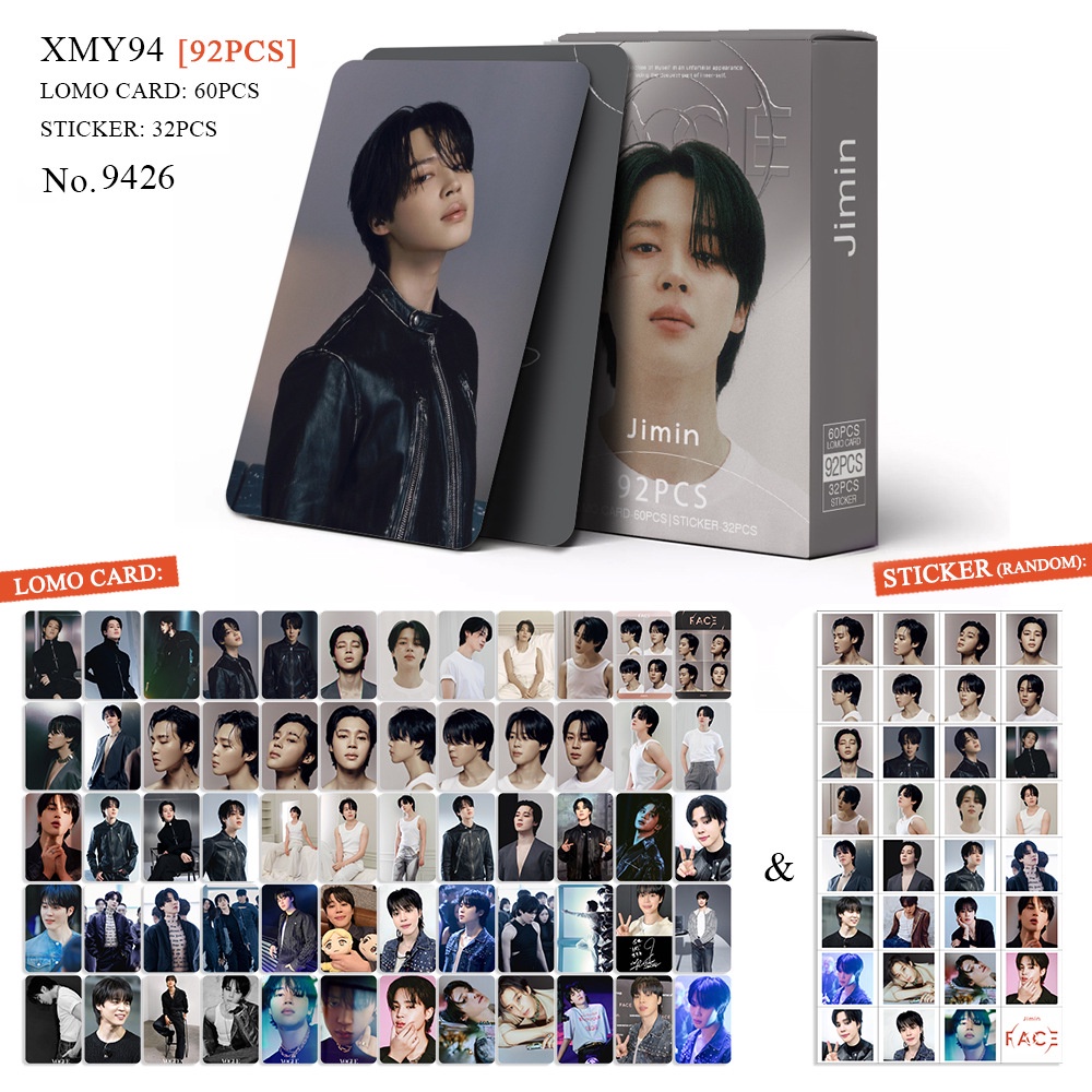 92 cái / hộp bt-s album festa kỷ niệm 10 năm jimin dán mặt photocards lomo thẻ kpop bưu thiếp pasta giá rẻ ht