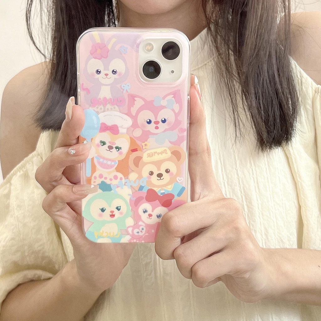 Cartoon disney phone case cho iphone 14 13 12 11 pro max anti-drop soft cover