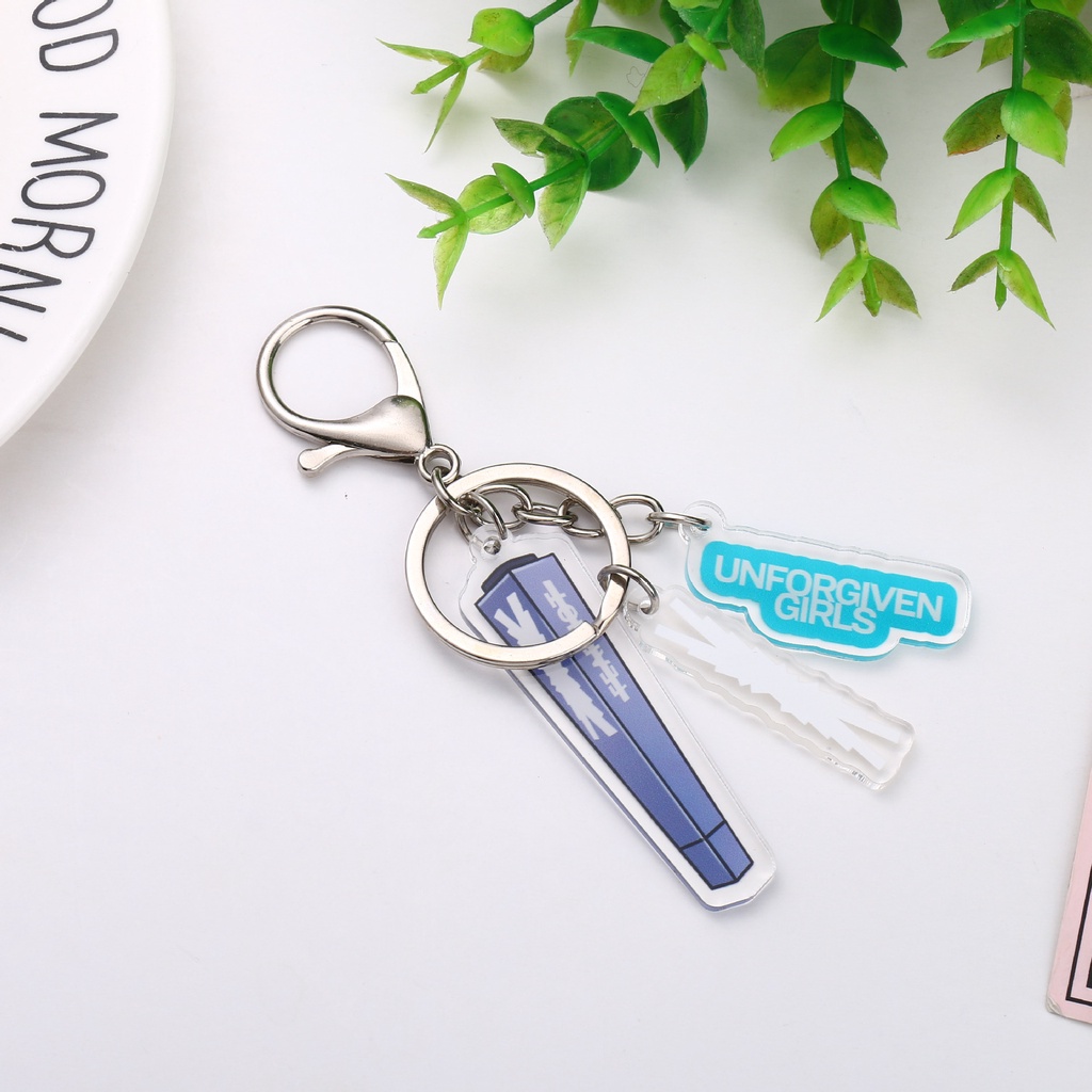 Kpop nmixx ive ateez astro 3-piece keychain set bag charm