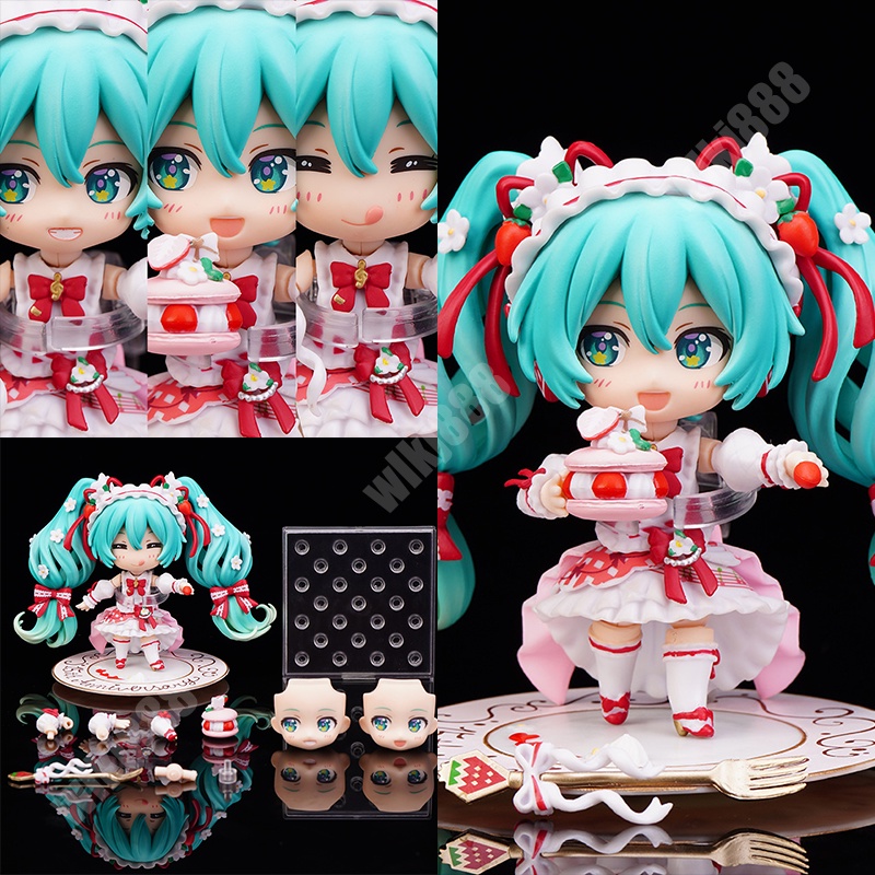 Nendoroid hatsune miku 2021ver. 1940 kỷ niệm 15 năm phiên bản q dễ thương 338 kagamine len 189 change face anime articulado action figure model búp bê