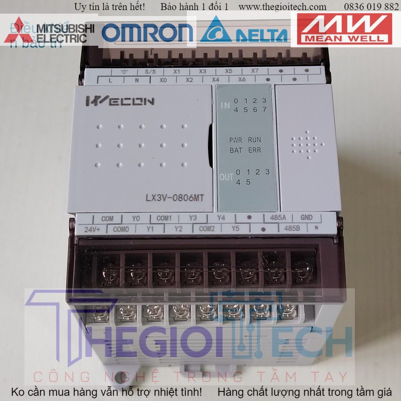 Điều khiển kích thước WECON PLC LX3V-0806MT Bộ điều khiển khả trình logic io 2416MR-A 3624MT4H - LX3V-2424MT-A