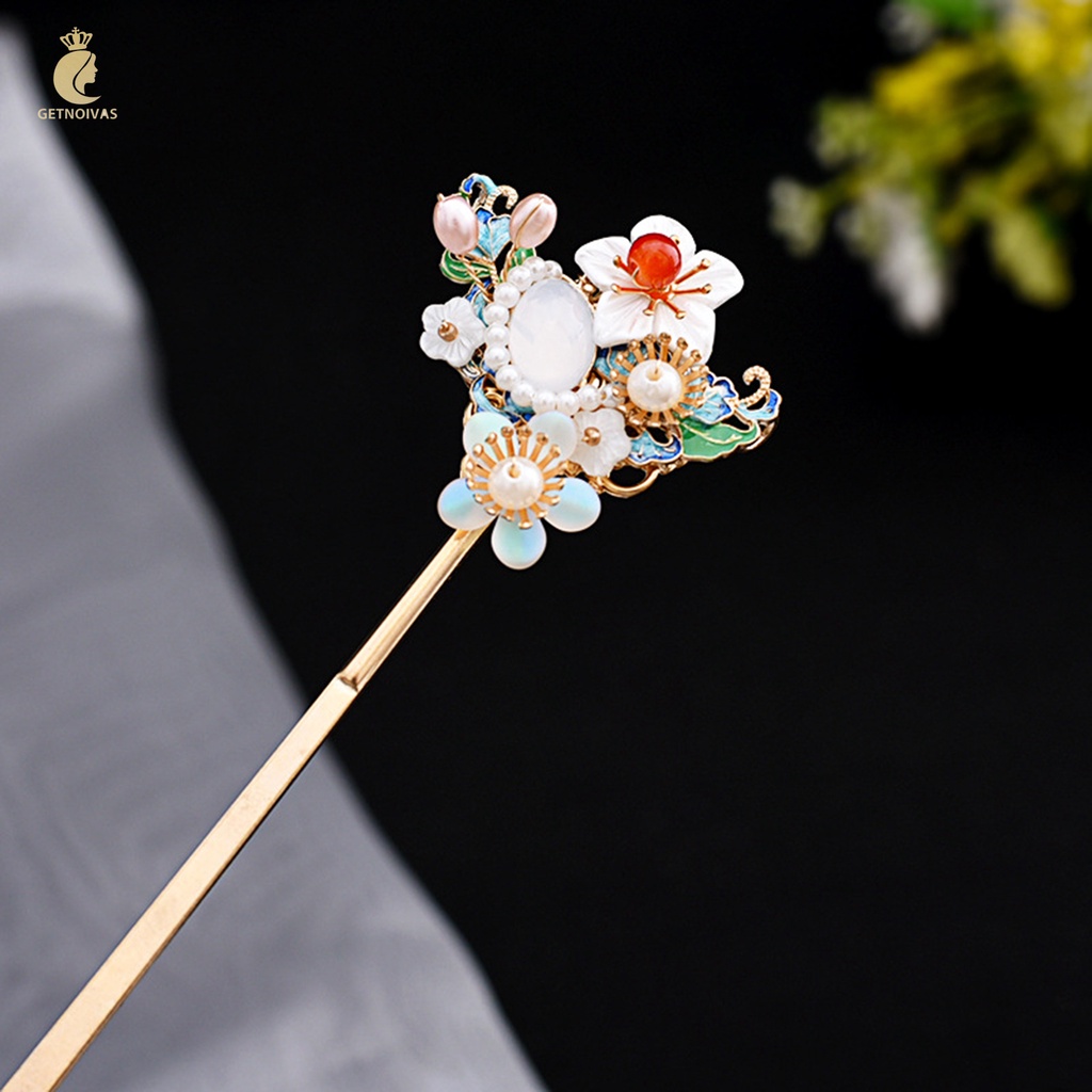 Trâm cài tóc GETNOIVAS tua rua Hán phục handmade dễ phối DIY