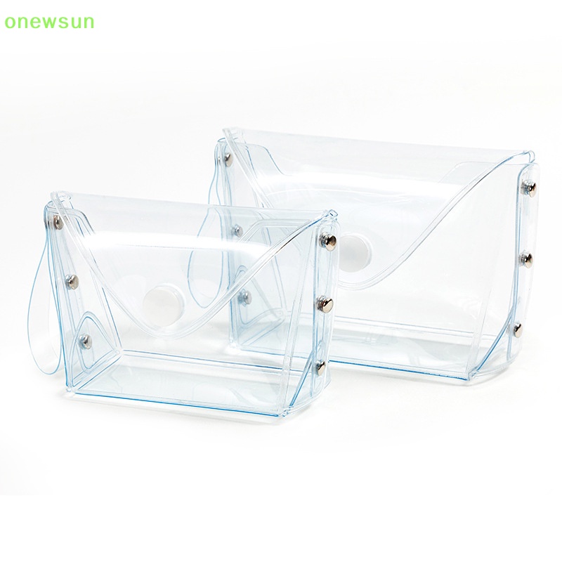 Onewsun phụ nữ ví tiền xu trong suốt khóa đổi tiền túi phụ nữ cô gái túi lưu trữ nhỏ túi đựng tiền xu ví mới