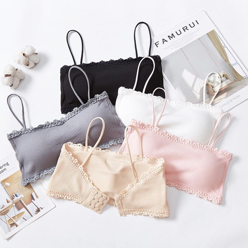 Áo bra cotton gân tăm nữ sinh hàng thái cao cấp 8832 kho sỉ Nguyễn Thuỷ